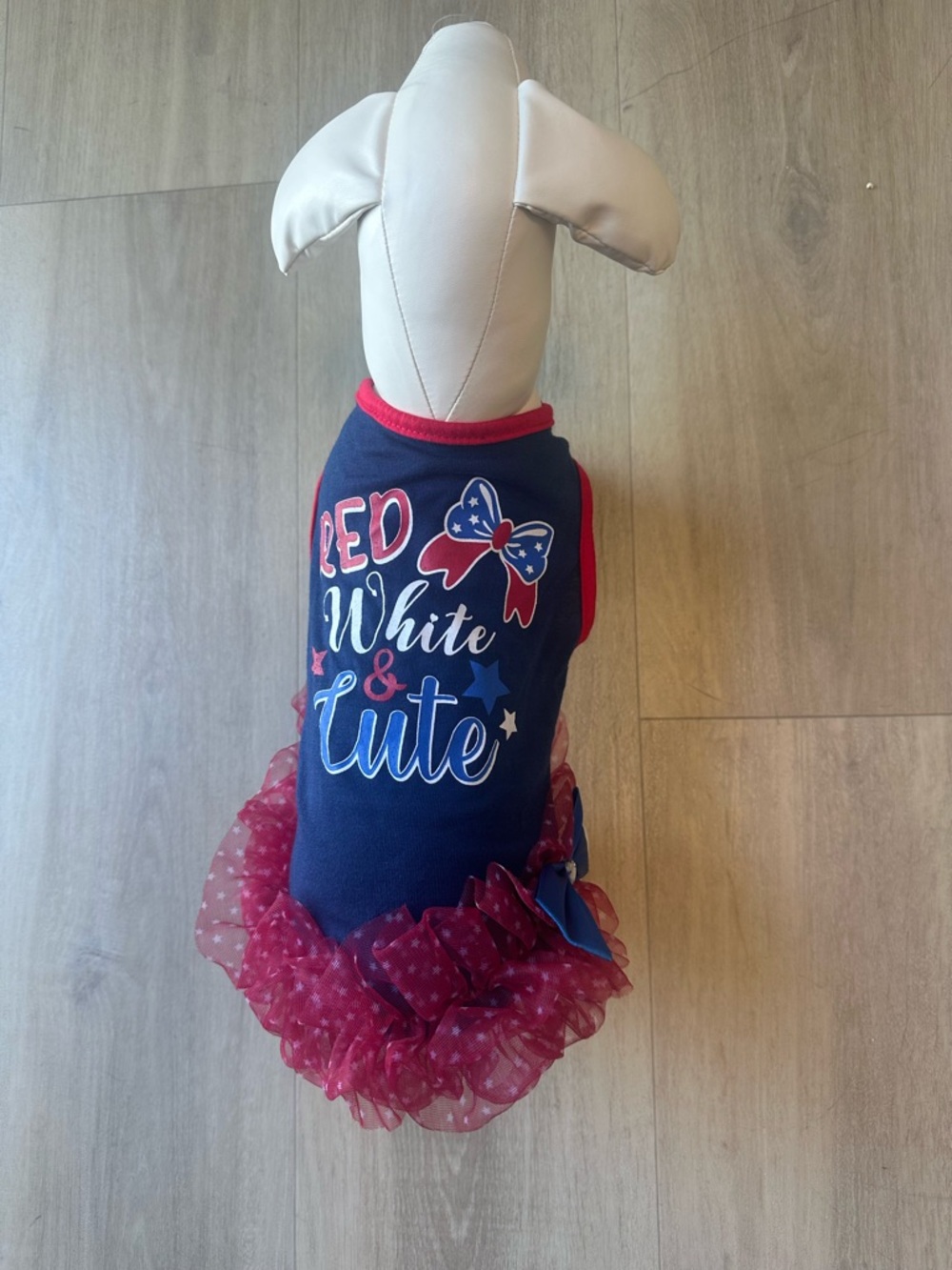 Red, White & Blue Tutu Dog Dress